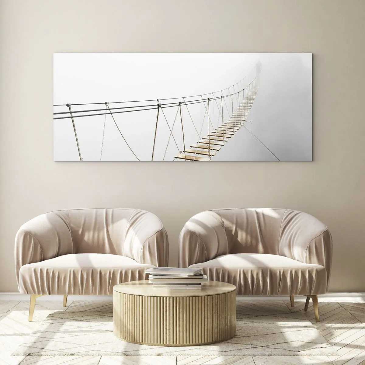 Billede på glas - Hvor vil det føre dig hen? - 120x50 cm