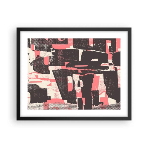 Plakat i sort ramme - Al trængsel og travlhed - 50x40 cm