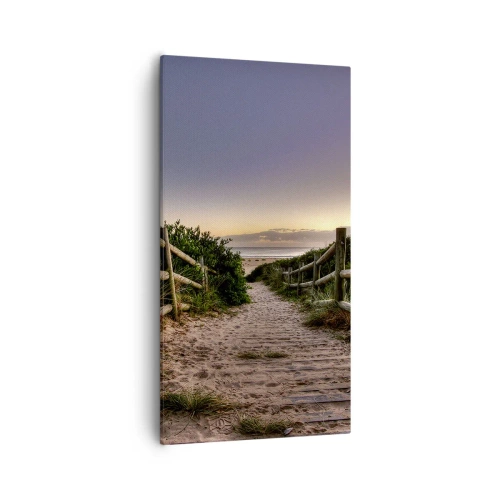 Lærredstryk - Billede på lærred - Du kan allerede se målet - 55x100 cm