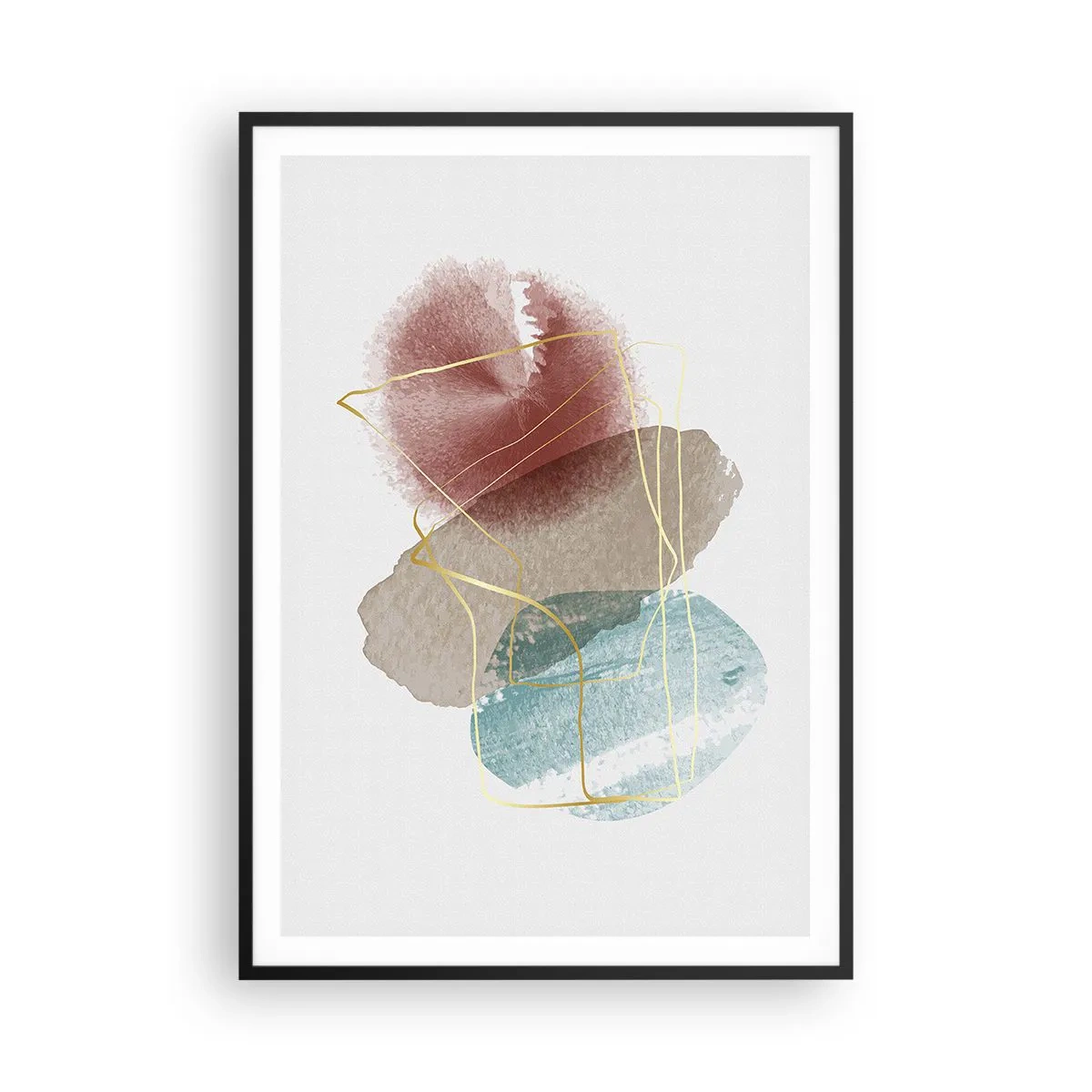 Plakat i sort ramme - Rummets perler - 70x100 cm