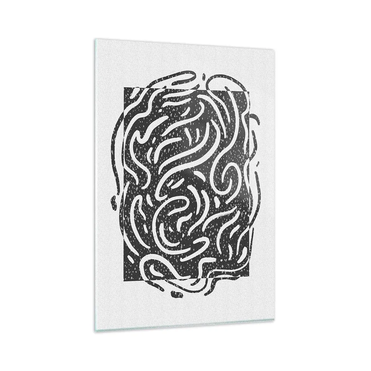 Billede på glas - Abstraktion: en dans af glæde - 80x120 cm