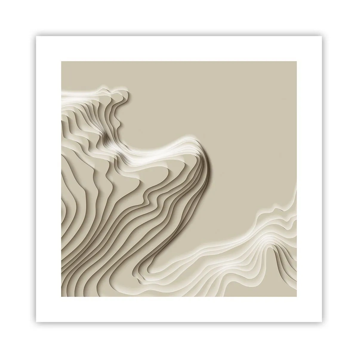 Plakat - Kunstens topografi - 40x40 cm