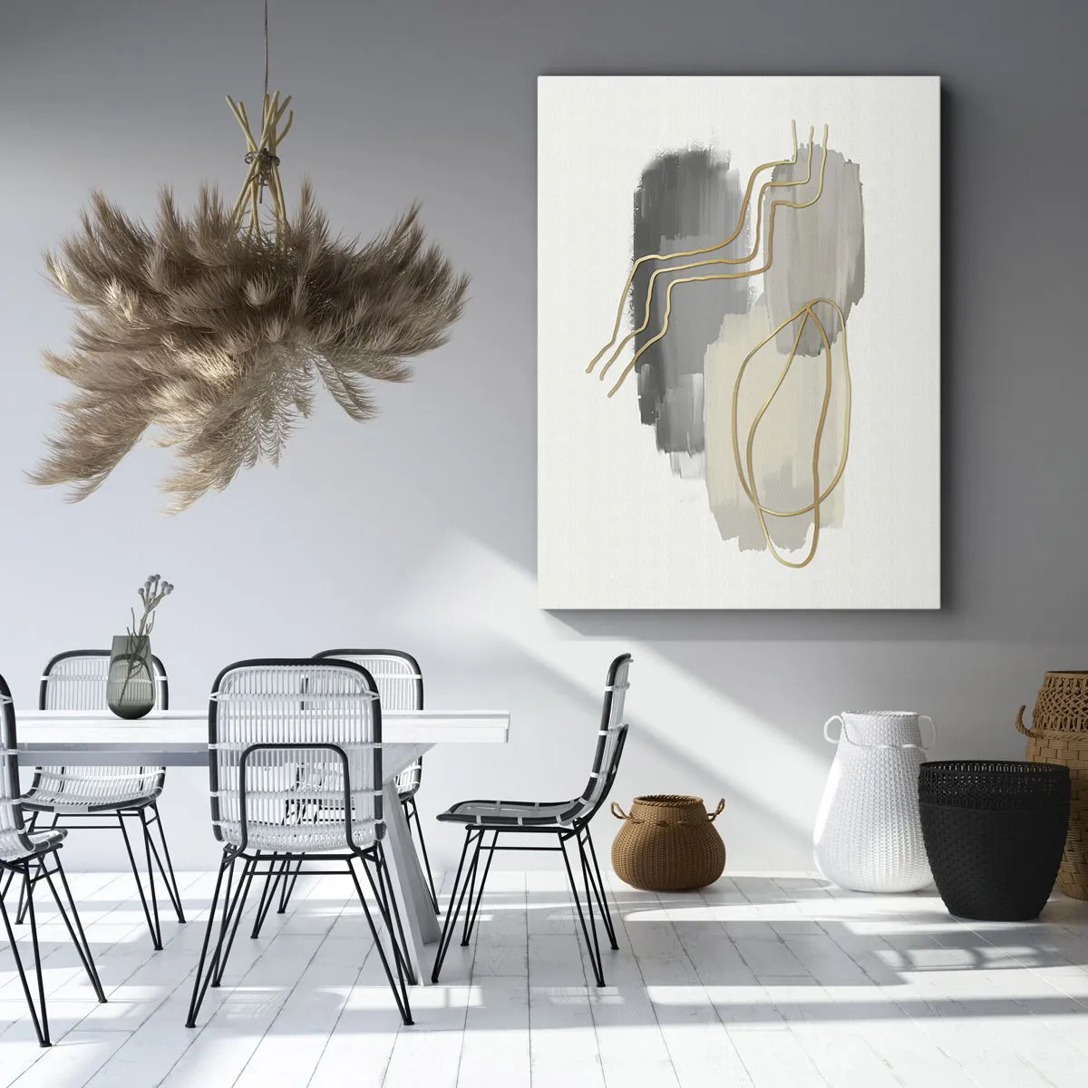 Lærredstryk - Billede på lærred - Vedholdenhed og bevægelse - 55x100 cm