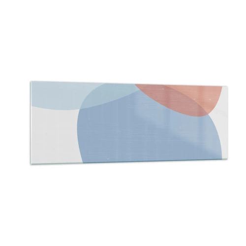 Billede på glas - Pastelfarvede relationer - 140x50 cm