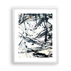 Plakat i hvid ramme - Med eller uden fornuft? - 40x50 cm