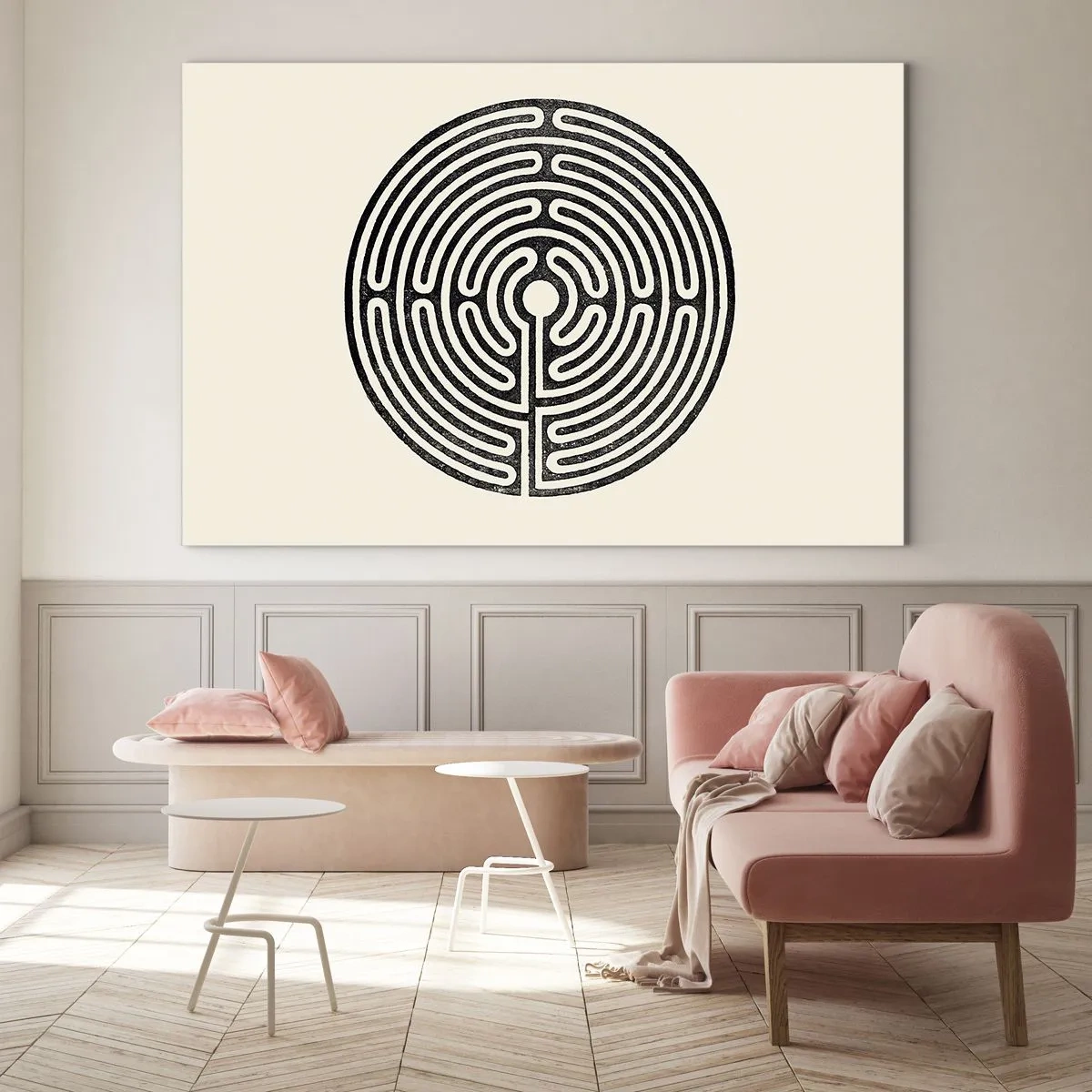 Billede på glas - Mystisk orden - 100x70 cm