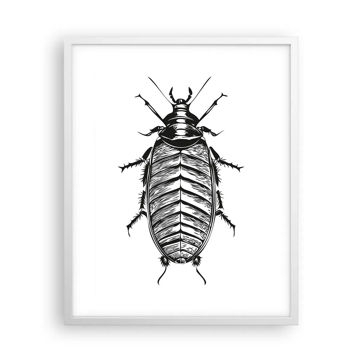 Plakat i hvid ramme - Sikke et eksemplar! - 40x50 cm