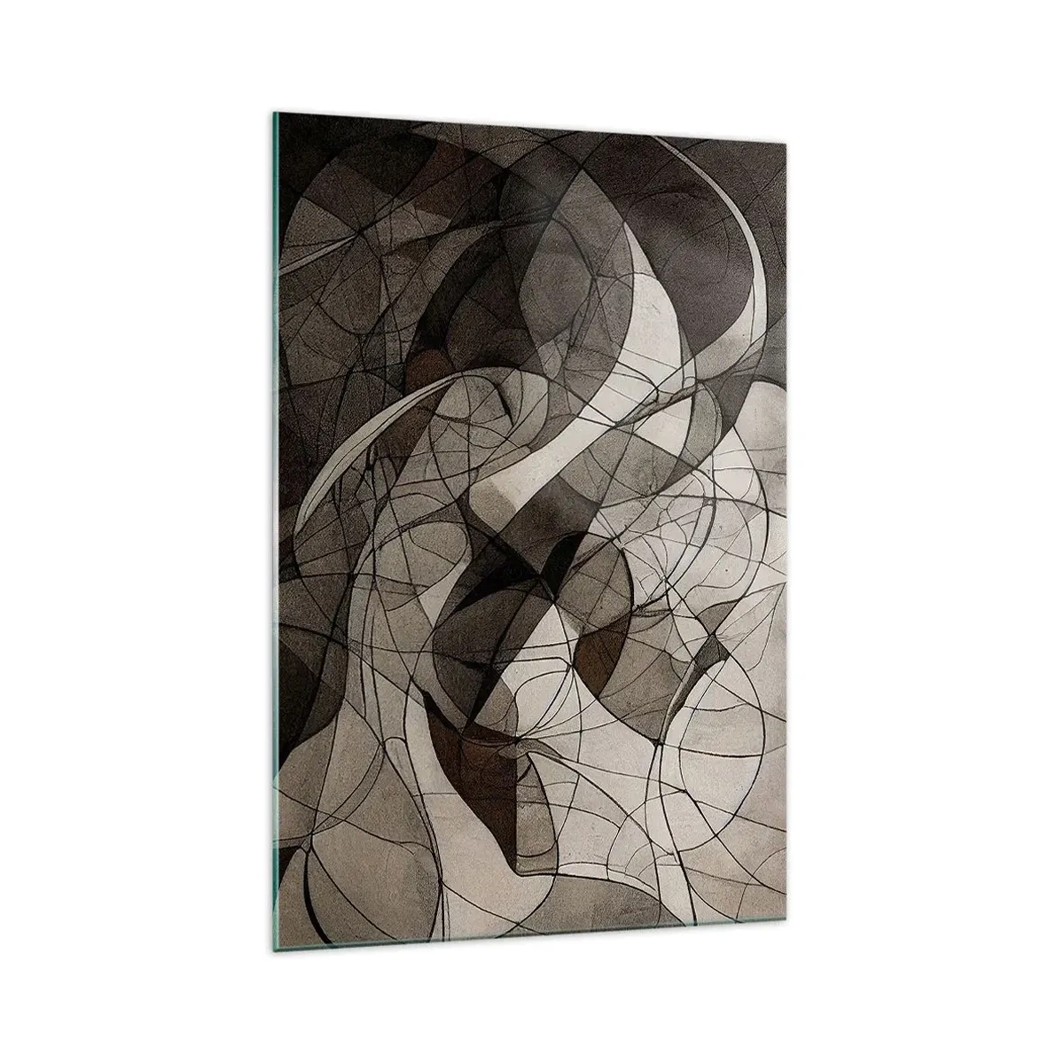 Billede på glas - Cirkulation af jordens farver - 70x100 cm