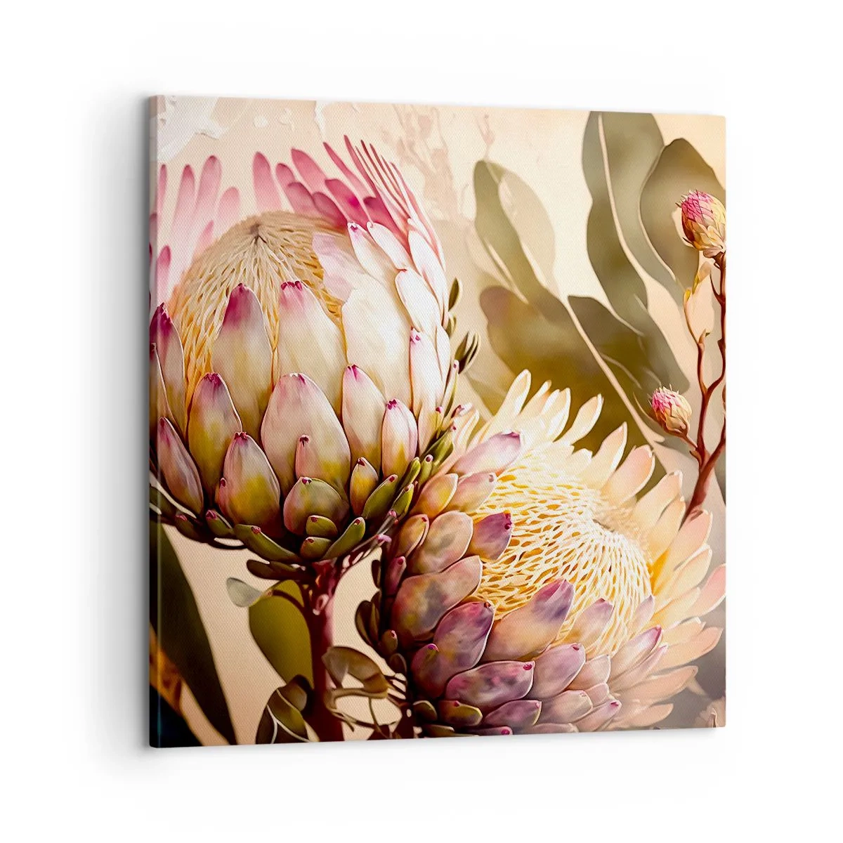 Lærredstryk - Billede på lærred - Ømt omfavnet - 60x60 cm