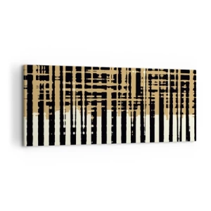 Lærredstryk - Billede på lærred - Arkitektonisk abstraktion - 100x40 cm