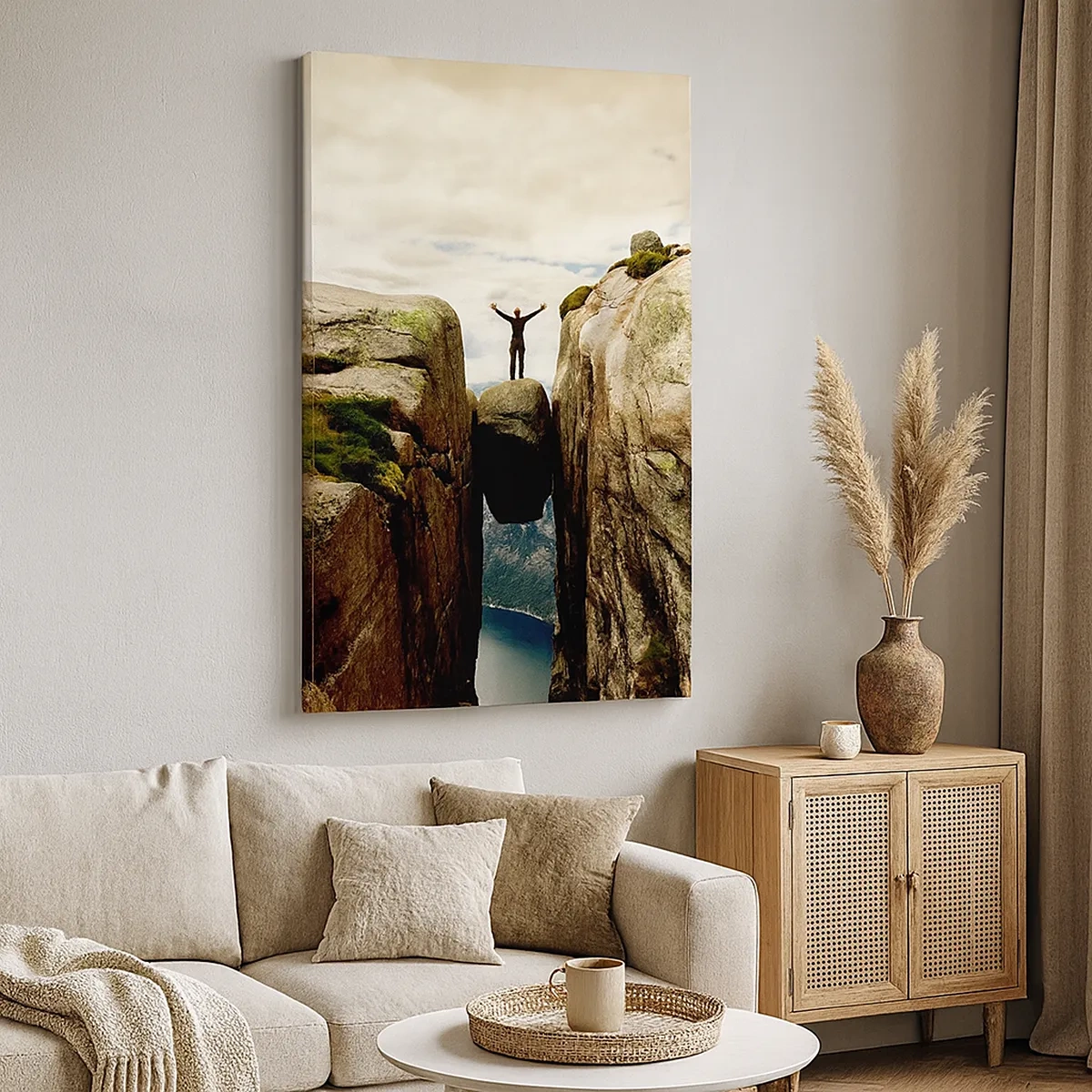 Lærredstryk - Billede på lærred - Hvordan har jeg det! - 50x70 cm