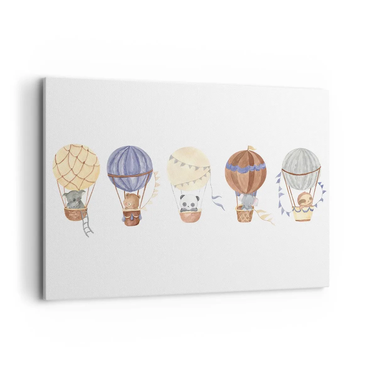 Lærredstryk - Billede på lærred - Venner på farten - 100x70 cm