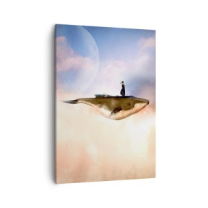 Lærredstryk - Billede på lærred - En surrealistisk rejse - 50x70 cm