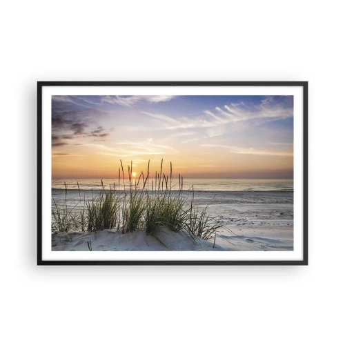 Plakat i sort ramme - Se, tænk, føl - 91x61 cm