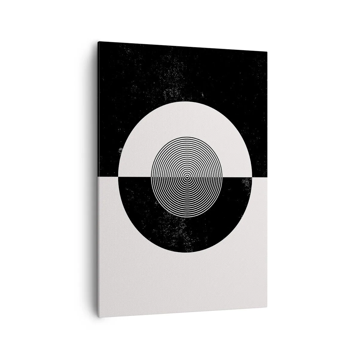 Lærredstryk - Billede på lærred - Harmoni i sort og hvidt - 70x100 cm