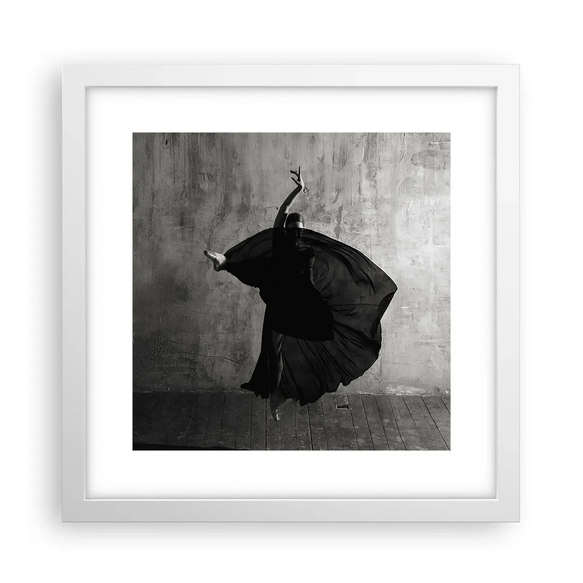 Plakat i hvid ramme - Passioneret bælte - 30x30 cm