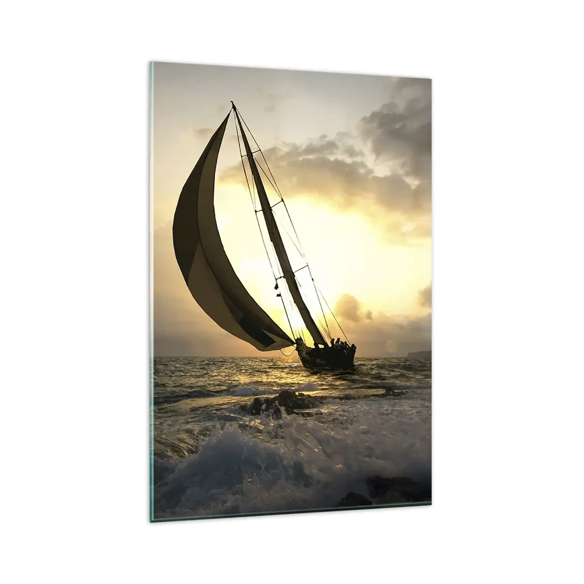 Billede på glas - I medvind og modvind - 80x120 cm