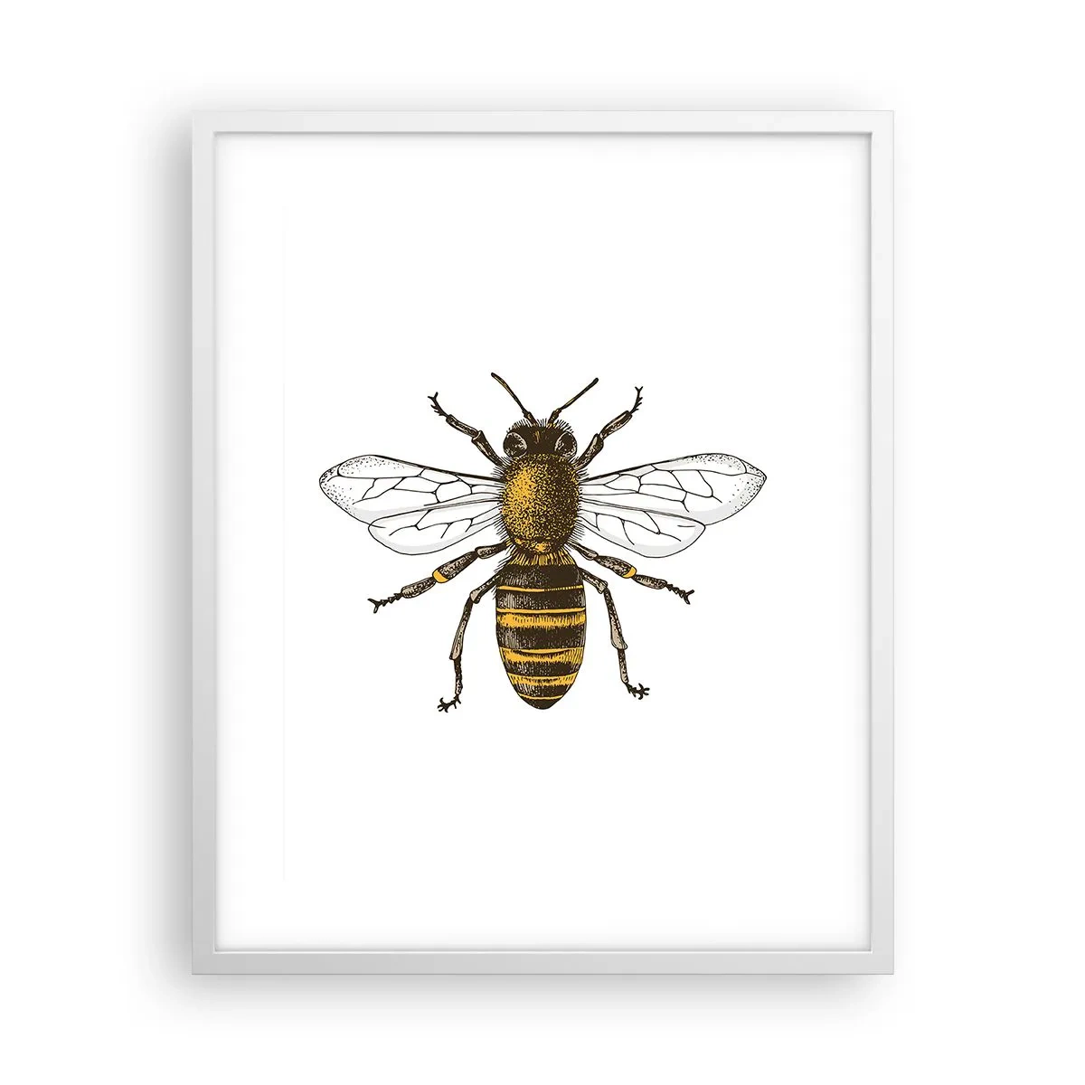 Plakat i hvid ramme - Smuk og god - 40x50 cm