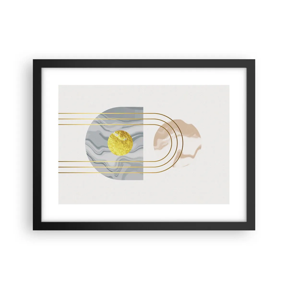 Plakat i sort ramme - Lysstyrke og udstråling - 40x30 cm