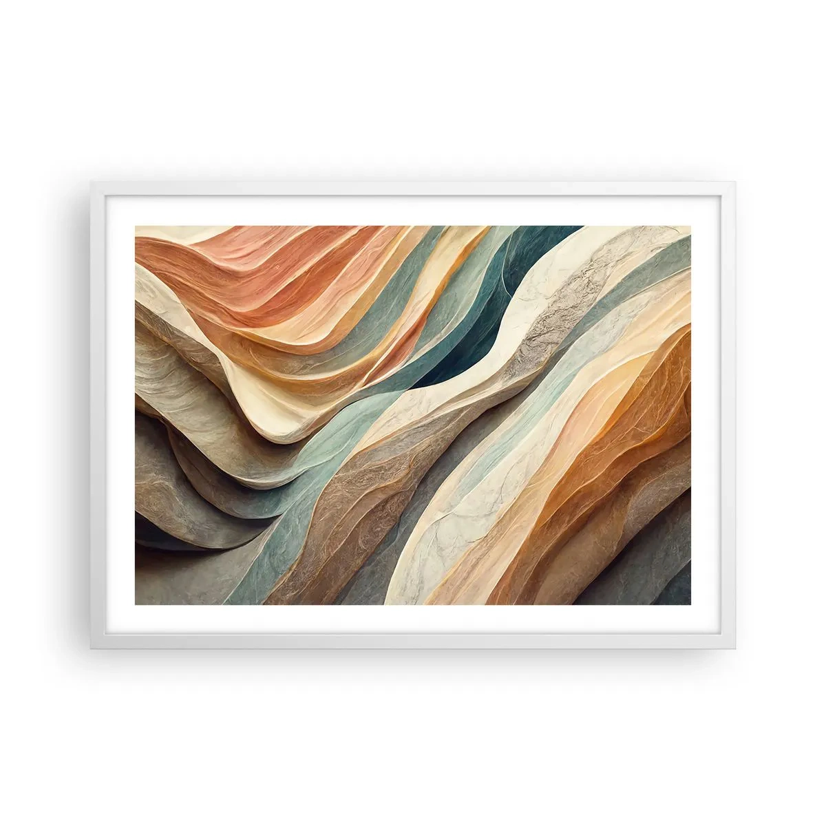 Plakat i hvid ramme - Øjeblikke før forandring - 70x50 cm