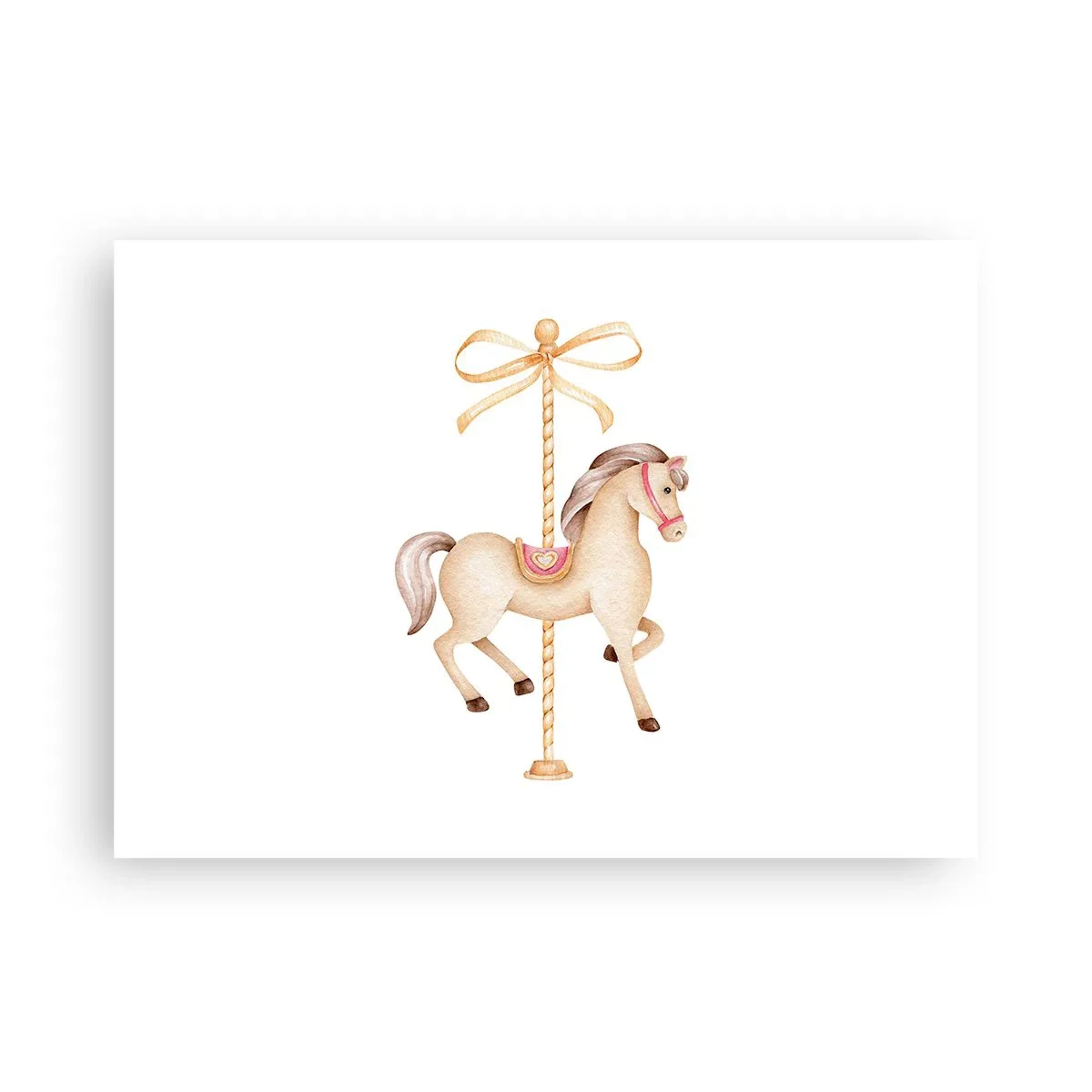 Plakat - Med et yndefuldt trav - 70x50 cm
