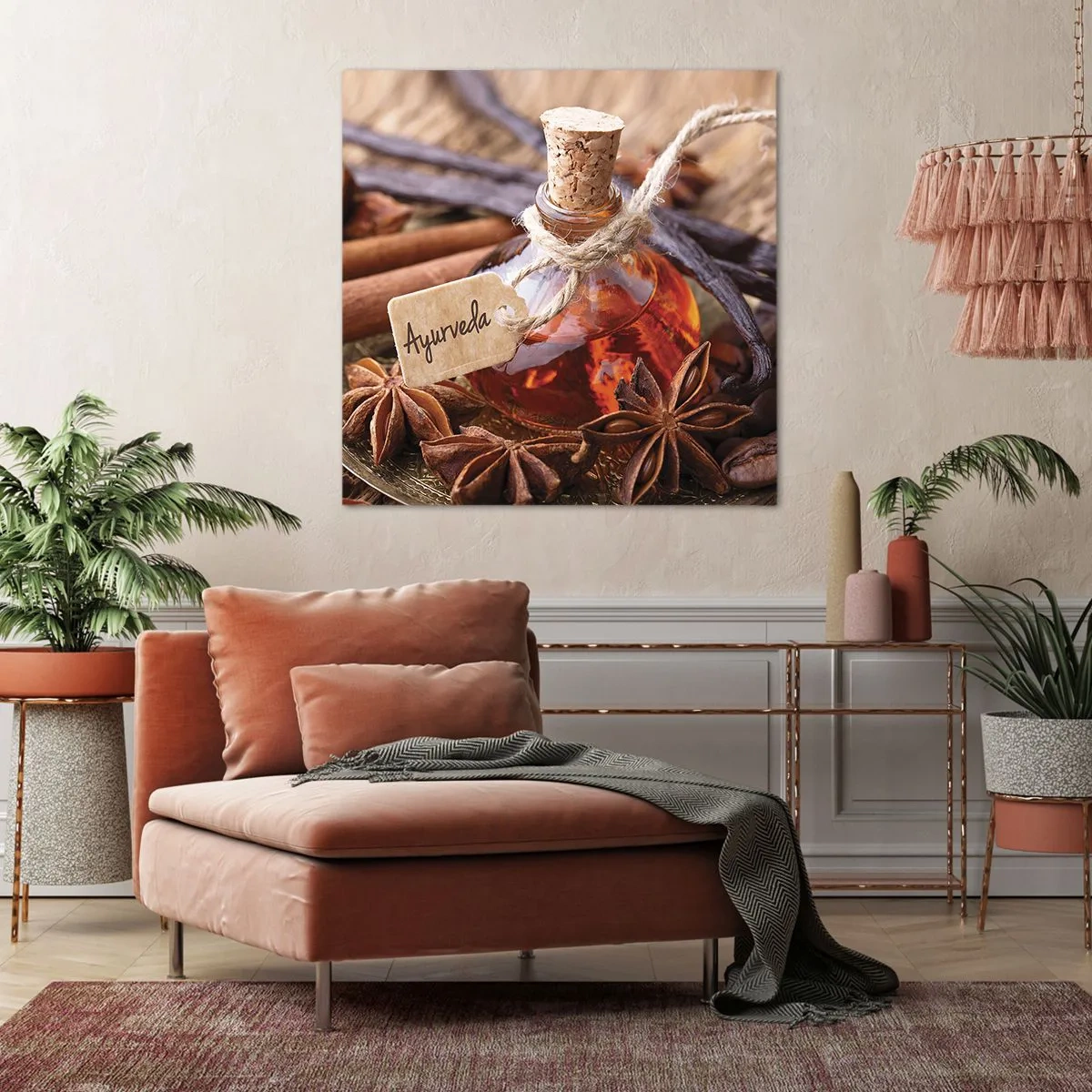 Lærredstryk - Billede på lærred - På vej mod enhed af krop og ånd - 70x70 cm