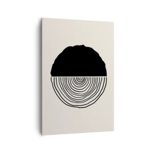 Lærredstryk - Billede på lærred - Halvt og halvt - 70x100 cm