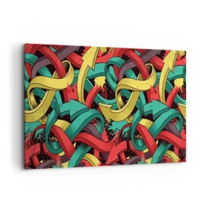 Lærredstryk - Billede på lærred - Hvilken vej skal man gå? - 120x80 cm