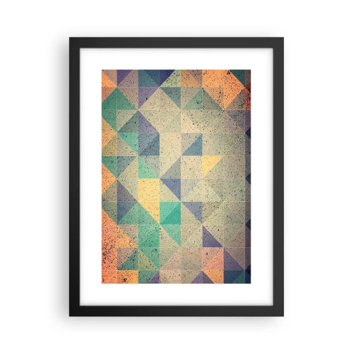 Plakat i sort ramme - Republikken trekanter - 30x40 cm