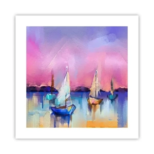 Plakat - Retning: brede farvande - 40x40 cm