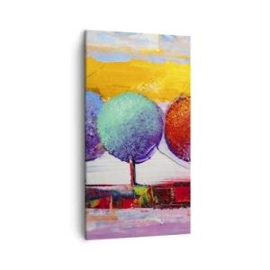 Lærredstryk - Billede på lærred - Tredje gang er lykkens gang - 45x80 cm