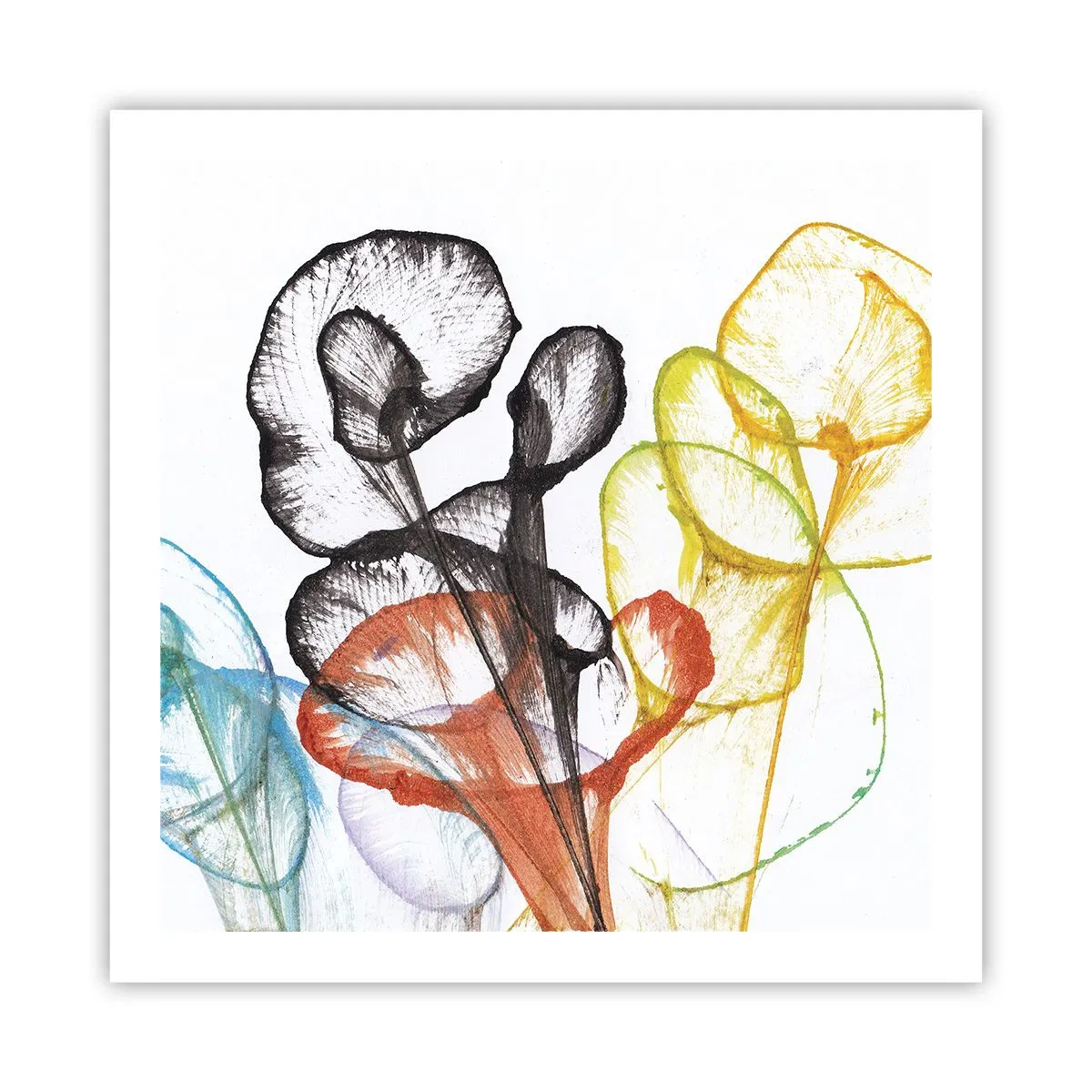 Plakat - Blomster med sjæl - 60x60 cm