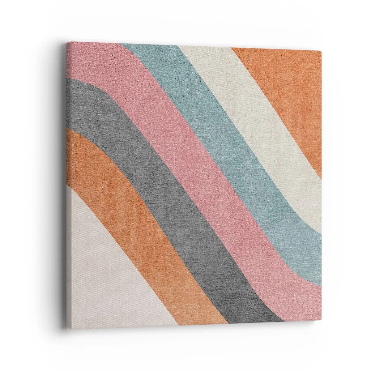 Lærredstryk - Billede på lærred - Diagonal komposition - bevægelse - 40x40 cm