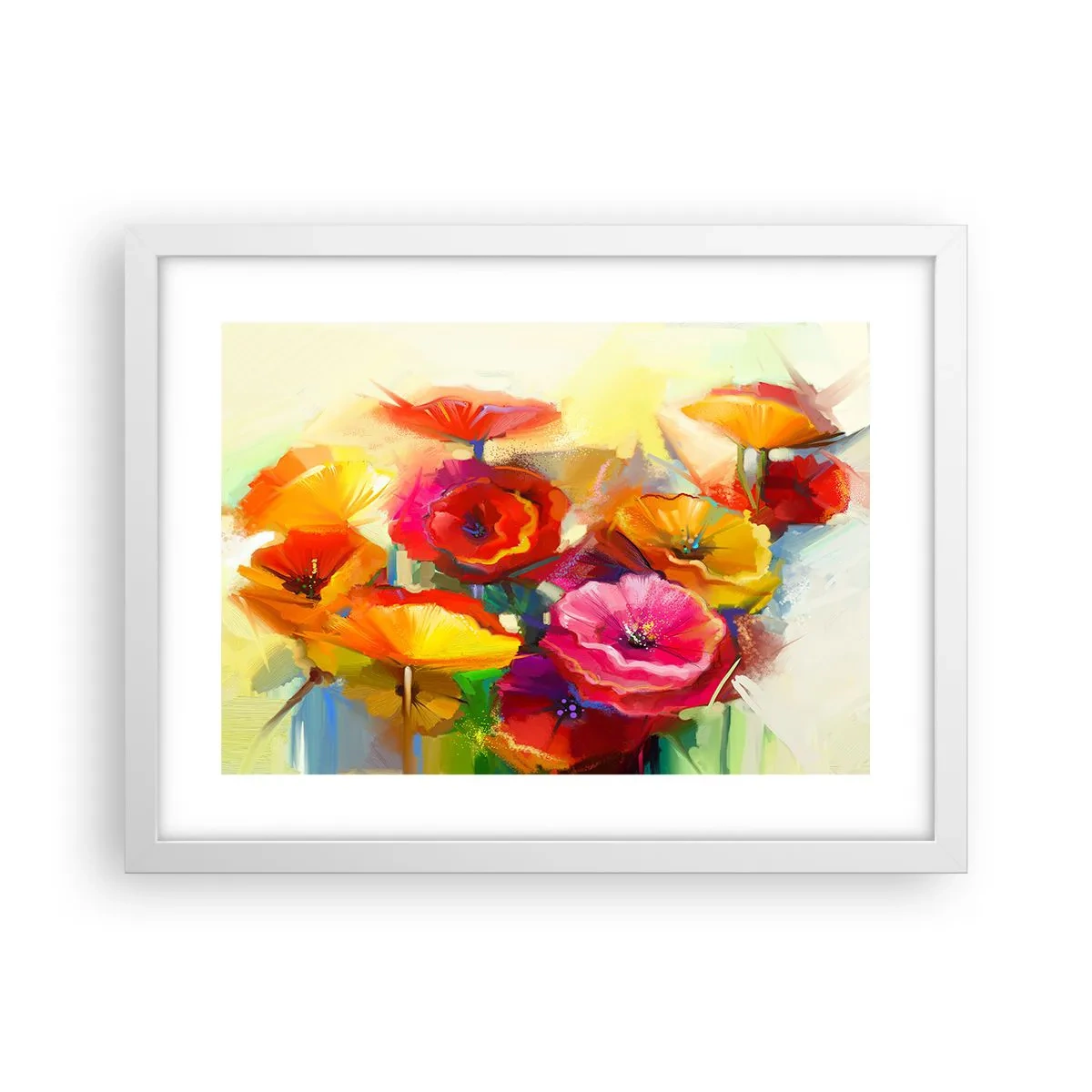 Plakat i hvid ramme - Ikke kun rødt - 40x30 cm