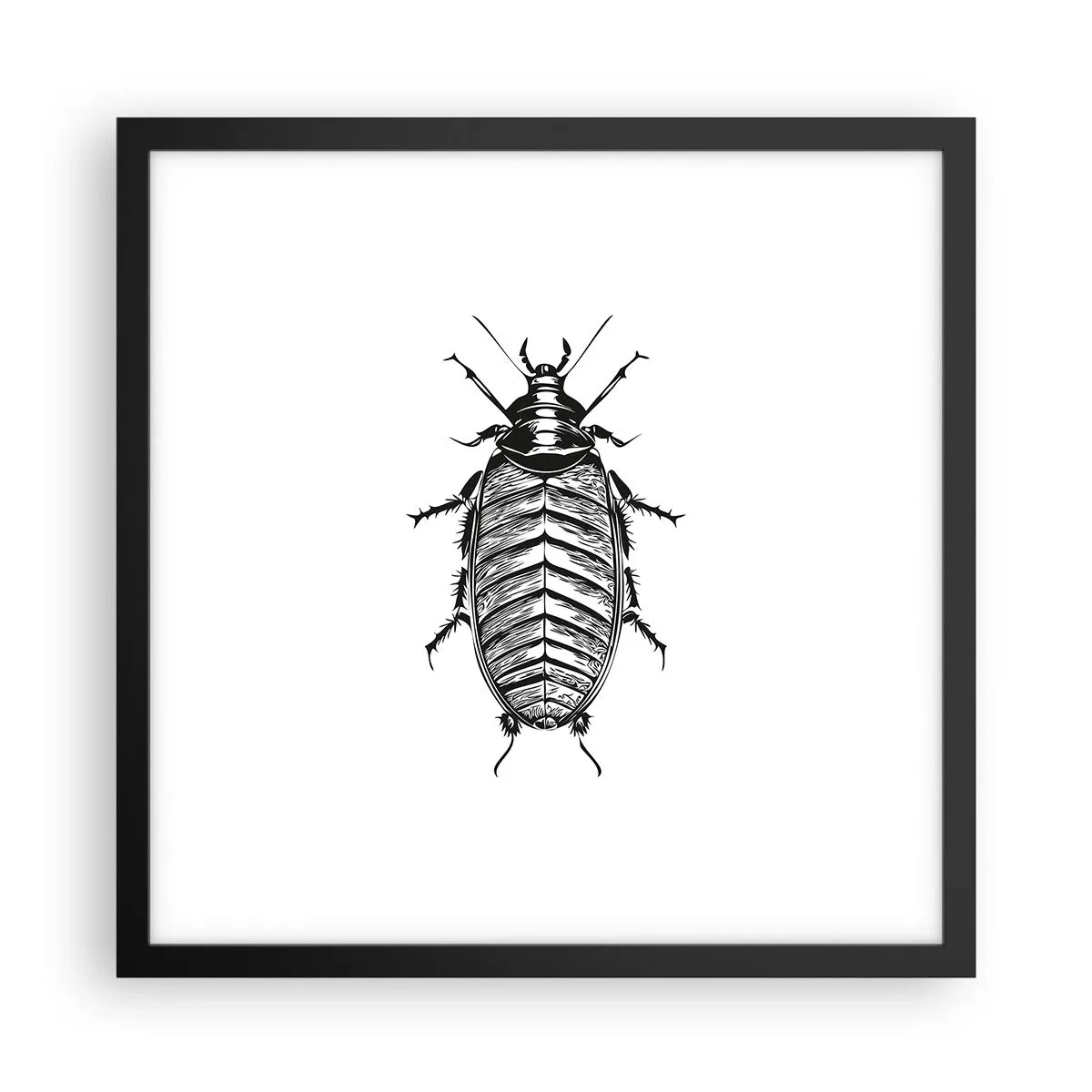 Plakat i sort ramme - Sikke et eksemplar! - 40x40 cm