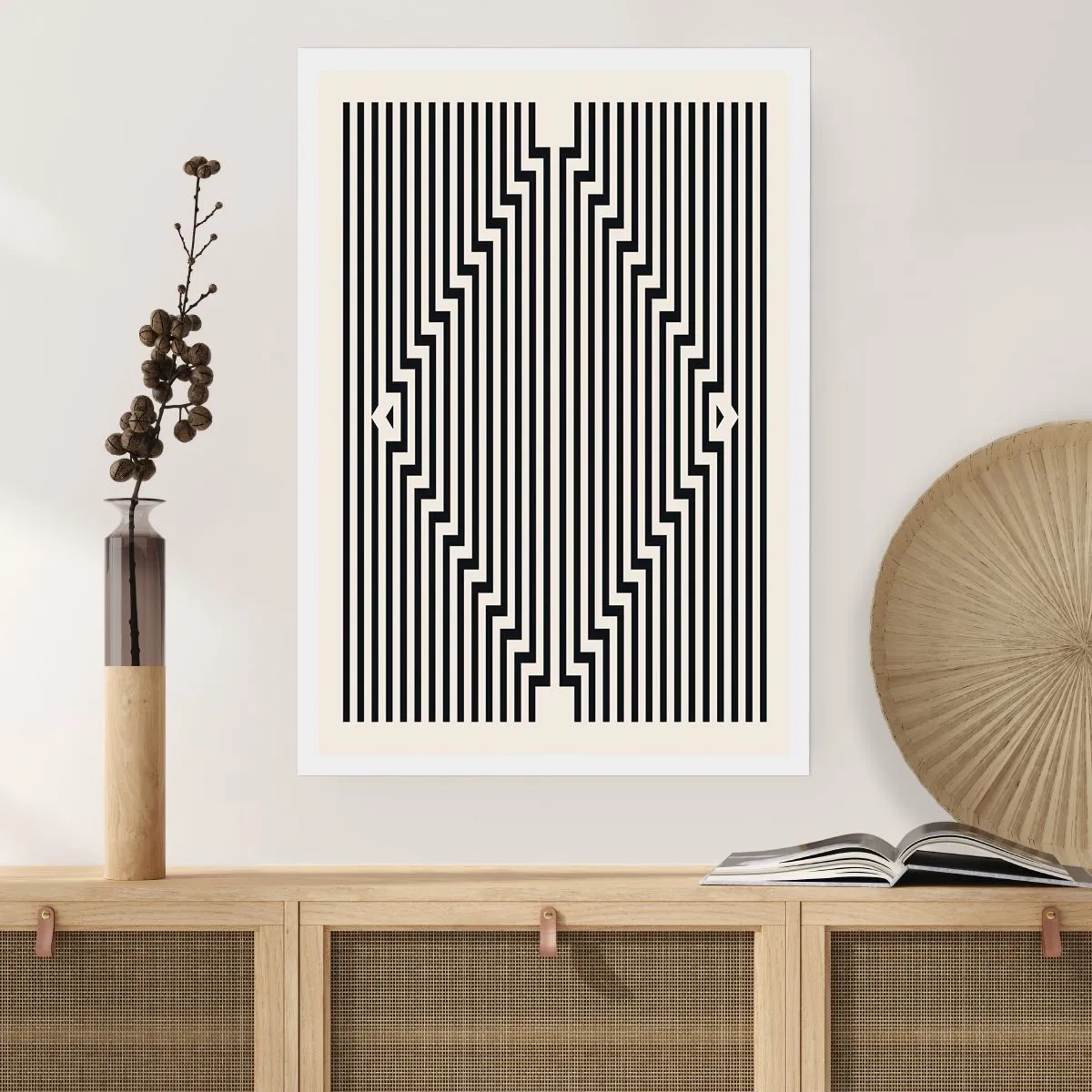 Plakat - Geometrisk illusion - 61x91 cm