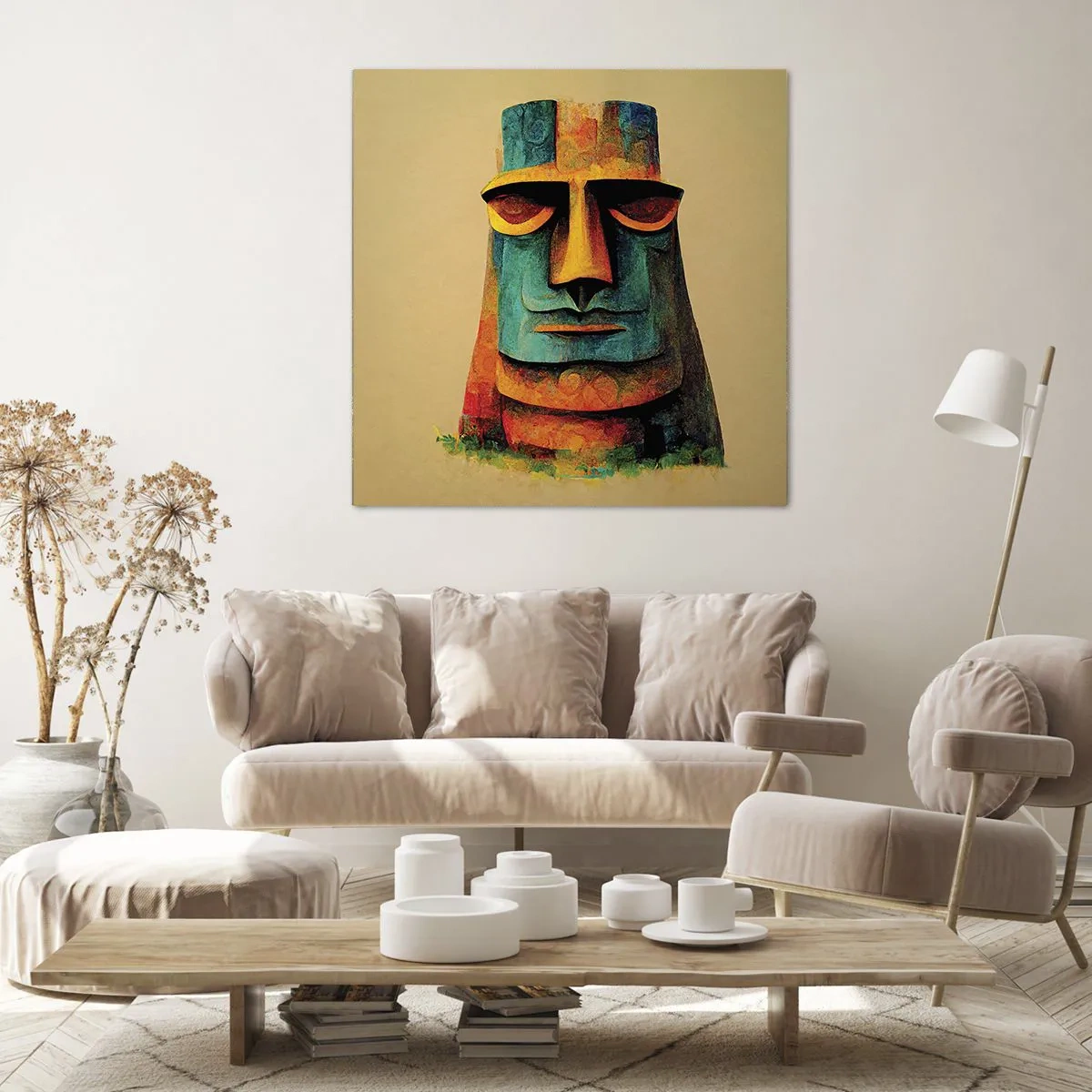 Lærredstryk - Billede på lærred - Statuarisk, men alligevel sympatisk - 30x30 cm