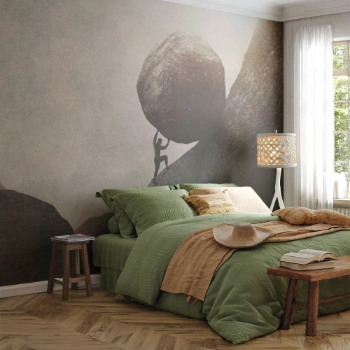 Fototapet Premium Canvas - Jeg tror mod al forventning - Abstraktion, Stykke, Kraft - 350x256 cm