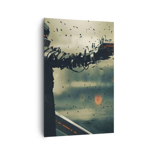 Lærredstryk - Billede på lærred - Dødeligt våben - din helt egen Terminator - 80x120 cm