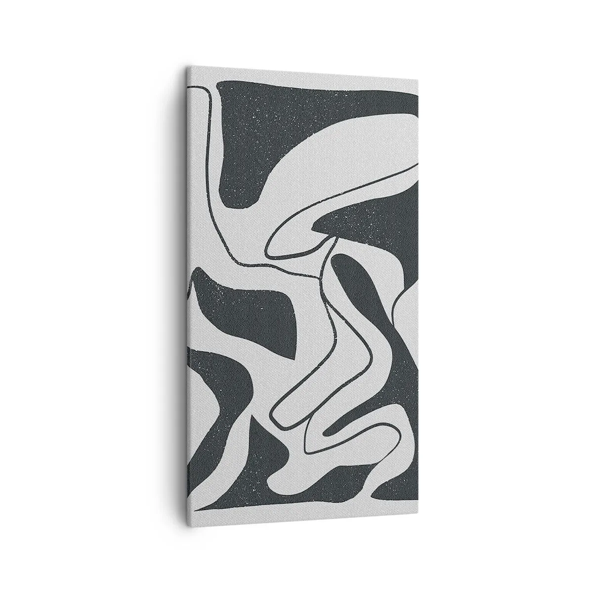 Lærredstryk - Billede på lærred - Abstrakt leg i en labyrint - 45x80 cm