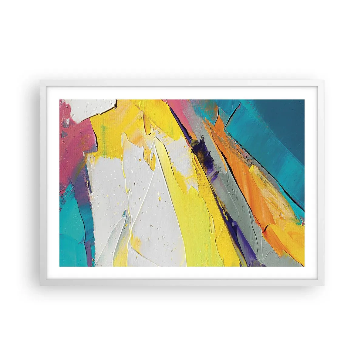 Plakat i hvid ramme - Lysets anatomi - 70x50 cm