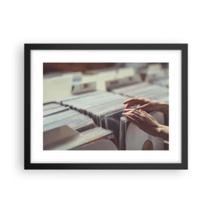 Plakat i sort ramme - På jagt efter følelser - 40x30 cm