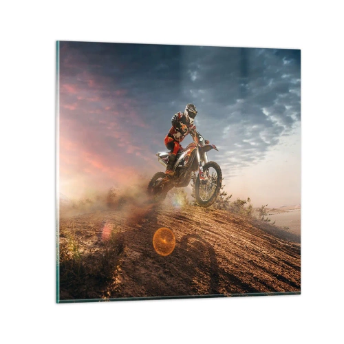 Billede på glas - For sejren - 30x30 cm