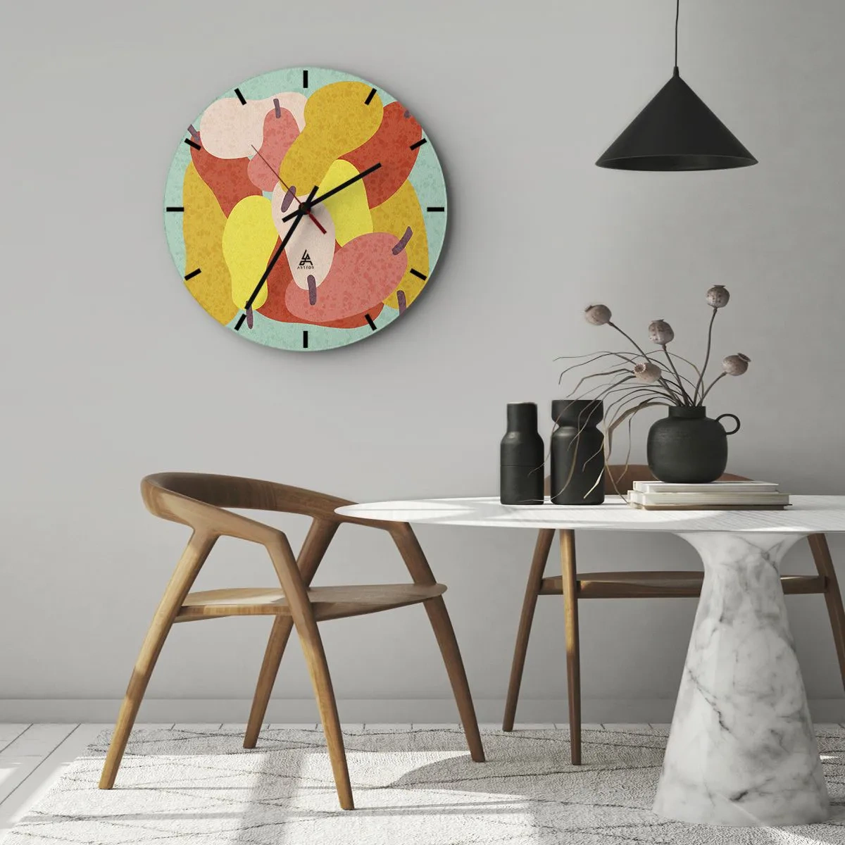 Vægur, Uret - Smag på sommersolen - 30x30 cm