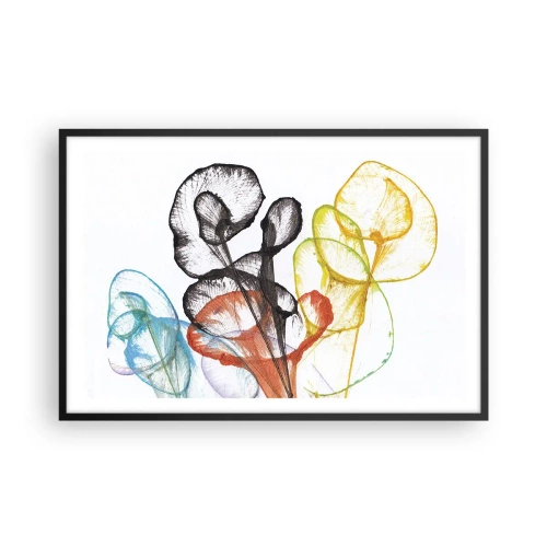 Plakat i sort ramme - Blomster med sjæl - 91x61 cm