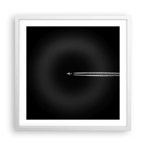 Plakat i hvid ramme - Ind i en anden dimension - 50x50 cm