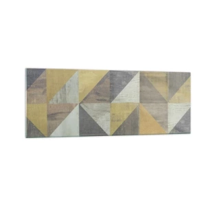 Billede på glas - Ved trekantens vinkel - 140x50 cm