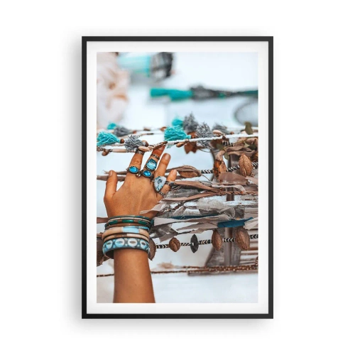 Plakat i sort ramme - Lokale skatte - 61x91 cm