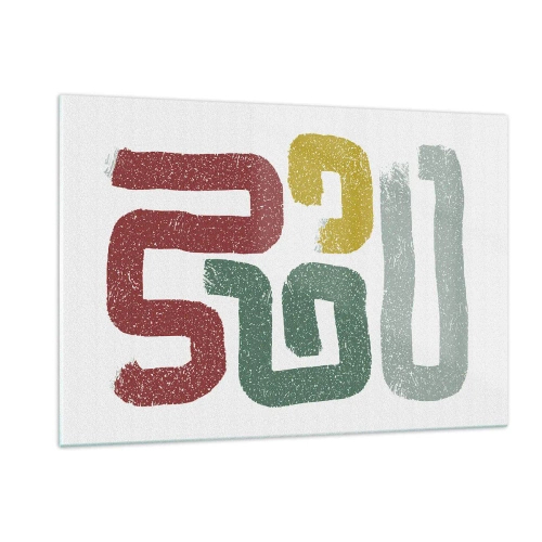 Billede på glas - På et ukendt sprog - 120x80 cm