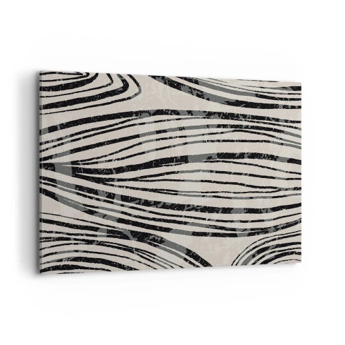 Lærredstryk - Billede på lærred - Et spild af linjer - 100x70 cm